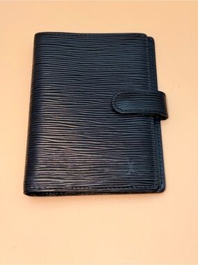 Louis Vuitton Black Epi Leather Agenda PM Ring Planner Cover